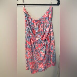 Lilly Pultizer strapless dress